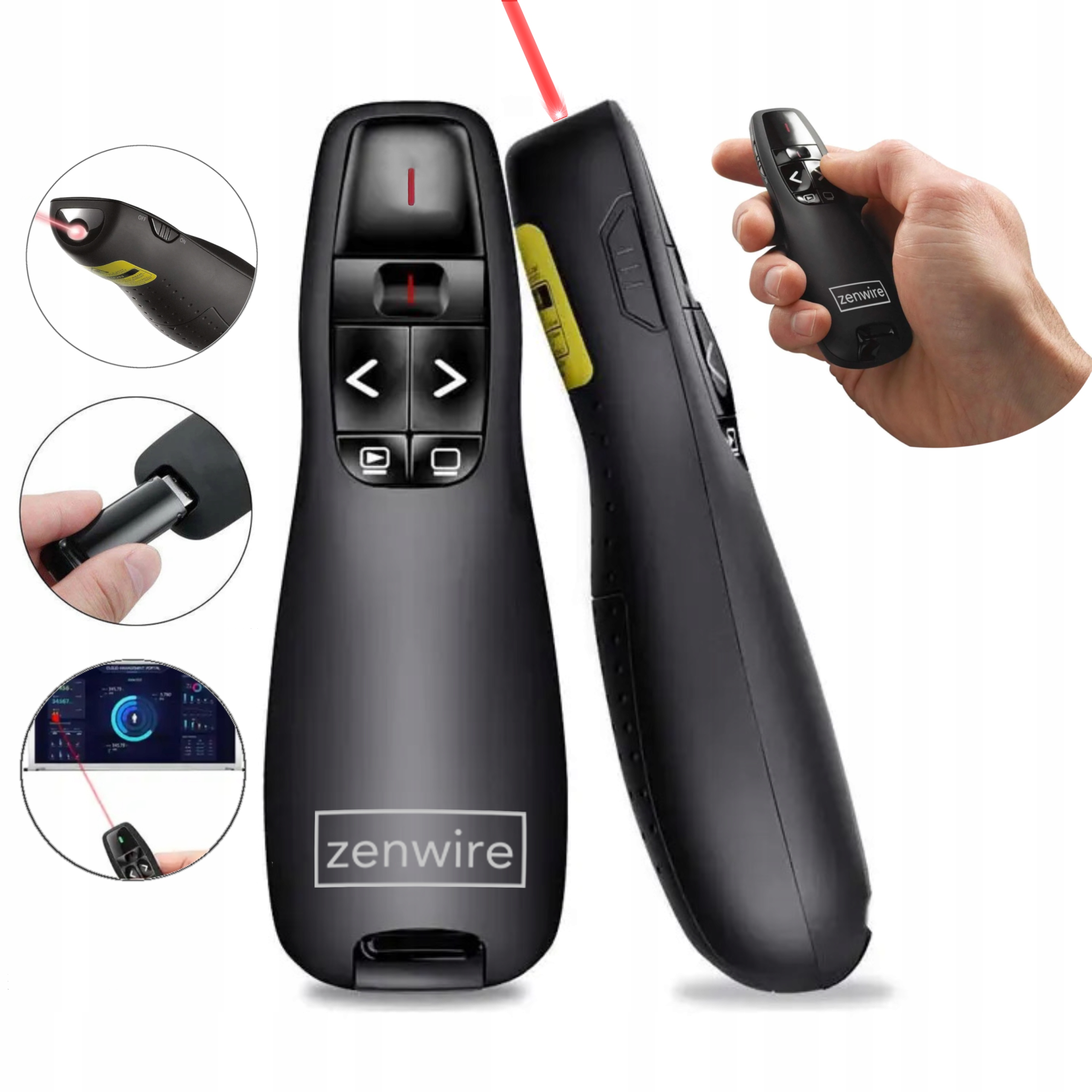 Laserové ukazovátko Zenwire Presenter na diaľkové ovládanie pre prezentácie